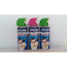 Gefälschter Schneespray mit Weihnachtsschnee